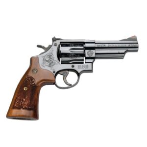 SW 29 44MAG 4 ENGRAVED BLUED WOOD GRIPS 6RD