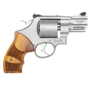 SW PC 627 357MAG 2 5/8 SS RR AS WOOD GRIP 8RD