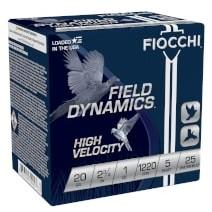Fiocchi High Velocity Hunting Loads 20 ga. 2.75 in. 1 oz. 5 Shot 25 rd.