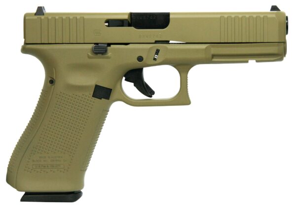 GLOCK G17 GEN5 9MM FXD W/FRONT SERRATIONS 17RD - FDE