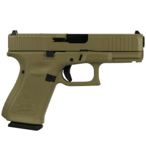 GLOCK G19 GEN5 9MM MOS FXD W/FRONT SERRATIONS 15RD-FDE