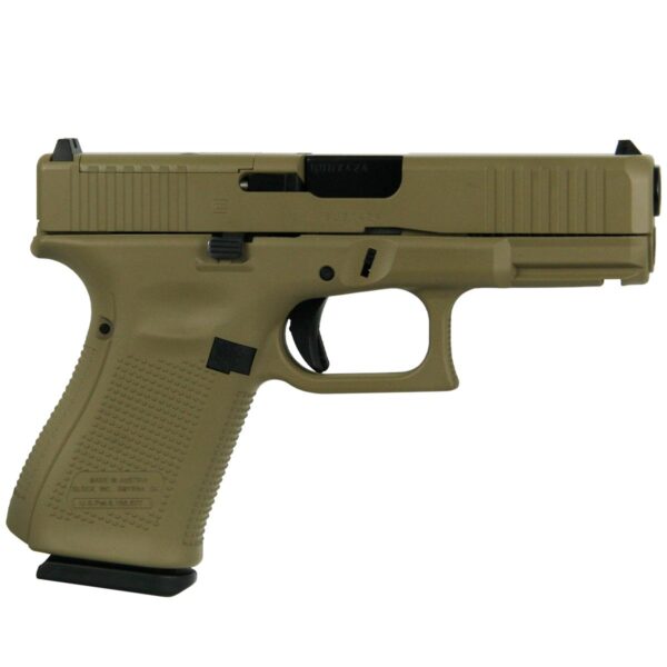 GLOCK G19 GEN5 9MM MOS FXD W/FRONT SERRATIONS 15RD-FDE
