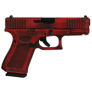 GLOCK G19 GEN5 9MM FXD W/FRONT SERRATIONS 15RD Red Distressed