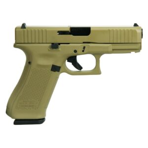 G45 GEN5 9MM W/FRONT SERRATIONS FXD 17RD FULL FDE