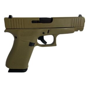 GLOCK 48 9MM BLACK FXD COMM W/FRONT RAILS - FDE