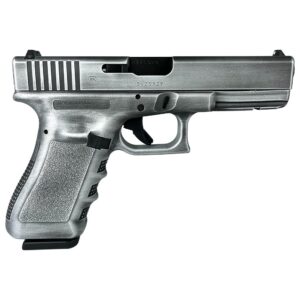 G17 GEN3 STANDARD 9MM 4.5" 2/17RD MAG AUSTRIA Crushed Silver Distressed