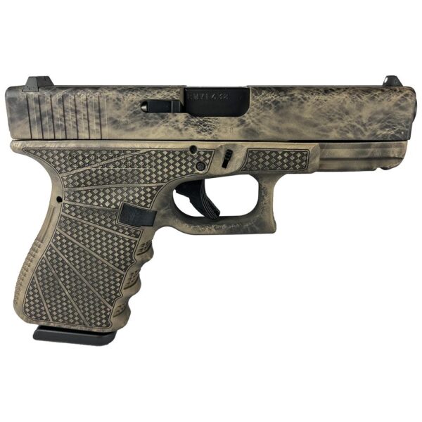 G19 GEN3 COMPACT 9MM 4"" 2/15RD AUSTRIA-Marble Stippled Frame