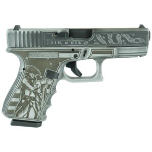 G19 GEN3 COMPACT 9MM 4"" 2/15RD AUSTRIA-Patriot Gray Live or Die