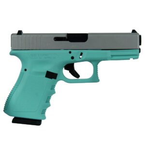 G19 GEN3 COMPACT 9MM 4"" 2/15RD AUSTRIA  TIFFANY FRAME CRUSHED SILVER SLIDE