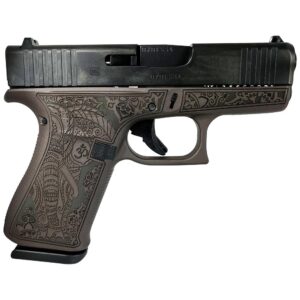 GLOCK 43X 9MM-Elephant Engraving Vortex Bronze