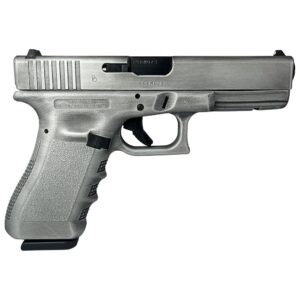 G17 GEN3 STANDARD 9MM 4.5" 2/17RD MAG AUSTRIA Crushed Silver Distressed