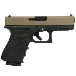 Gen 3 19 9mm 4? 2/15rd mags Custom Cobble Stone Stippled Frame w FDE Slid