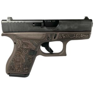 G42 SUB CMPCT .380ACP 3.2"" 2/6RD MAG USA-Elephant Engraving Vortex Bronze
