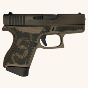 G43 SUBCOMPACT 9MM 3.4" 2/6RD REVOLUTION ENGR FRAME ONLY BW SLIDE COL BROWN