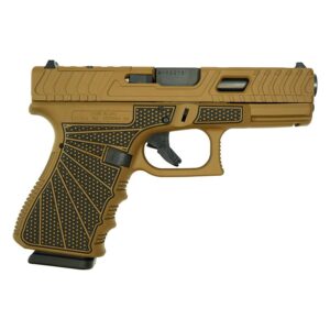 G19 GEN3 COMPACT 9MM 4"" 2/15RD USA-Jimbo Ripple Stipple w/ Gold Barrel